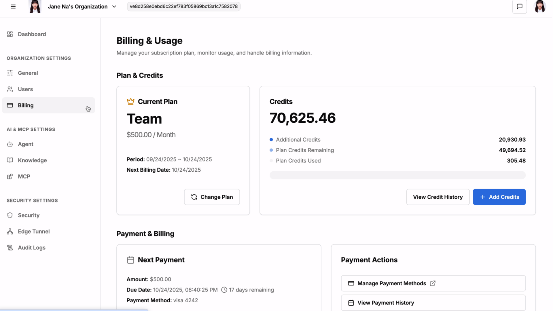 Usage-based pricing preview